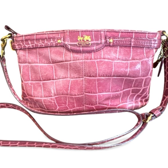 Coach Raspberry crocodile bag - Picture 2 of 6